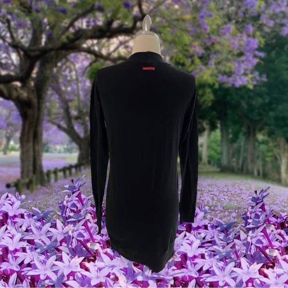 HARDTAIL HARD TAIL BLACK CARDIGAN SWEATER TOP - Picture 4 of 5